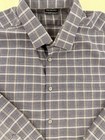 Van Heusen Men s Blue And White Plaid Dress Shirt