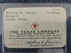 Rare Texaco The Texas Company Credit Card 1954 Excellent Condition  Paper
