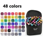 48 80 Colors Art Markers Pens Dual Tips Alcohol Markers Permanent Sketch Markers