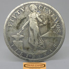 1907 Philippines Silver 50 Centavos -  c48366nq