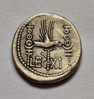 Mark Antony  32-31bc Denarius Leg Xi