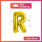 Gold Letter R Balloons 40 Inch - Large Letter Balloon Aluminum Foil For Birthday
