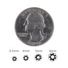 4mm Bali Daisy Beads  Sterling Silver  100pc  925 Tiny Spacer Beads  Antiqued
