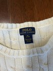 Kids Size Xl  18-20  White Ralph Lauren Sweater 