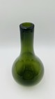 Hand Blown Green Art Glass Bottle Vase 11 25 