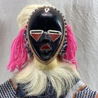 African Medicine Man Mask Figure Statue Vintage Tribal Art Doll Folk 12   