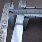 Tibetan Silver Paperweight Pair 8 66  - Hand Carved Four Seasons Calligraphy Set