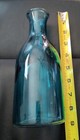 Teal Glass Decorative Bottle vase