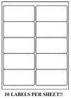 10000 Premium 2  X 4  Self Adhesive Address Labels 10 Per Sheet   10 Up 