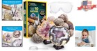 Stem Educational Geode Kit By National Geographic - 10 Natural Geodes With Guide