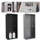 2colors Stainless Steel Wall-mounted Shower Niche Bathroom Shower Shelf 12 x24 