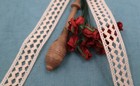 French Antique Bobbin Lace Trim Cotton Dentelle Du Puy En Velay Ribbon Vintage