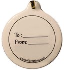Christmas Irish Blessing Porcelain Ornament Rhinestone Celtic Pride Shamrock