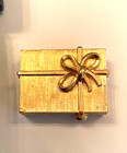 Vintage 1977 Estee Lauder Jeweler   s Box Gold Toned Solid Perfume Compact