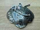 Fine Large 19th Century Russian Hallmarked Silver   Niello Belt Buckle 