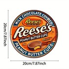 Vintage 1928 Reese s Peanut Butter Cups Metal Tin Sign Wall Art 8x8