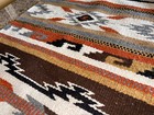 El Paso Saddle Blanket Rug Wall Art Southwest 40  X 20  Indian Acrylic Polyester