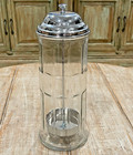 Vintage Tablecraft Glass Drinking Straw Holder dispenser 11 