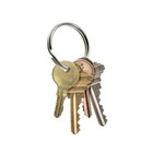       Split Key Ring Bulk Nickel-plated Tempered Steel  Heavy Duty Metal Key Cha   
