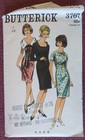 Vtg 1960s Butterick 3767 Multi Neckline Sheath Dress Sewing Pattern 12 32 Bust