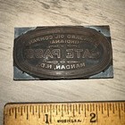 Print Block   Standard Oil Co  Gate Pass Mandan N d   