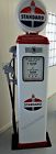 New Standard Replica Gas Pump - Antique Reproduction  white   Red  - Free Ship 