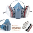 Half Face Gas Mask Painting Spraying Respirator Facepiece Reusable Respirator Us