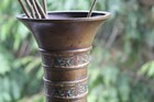 Antique Chinese Japanese Qing Dynasty Meiji Period Bronze Vase
