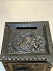 Antique Cast Iron   Tin    boy   Dog    Combination Safe Bank  1910-1915