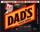 Vintage Soda Pop Bottle Label Dads Root Beer Junior Pictured New Old Stock Nrmt 
