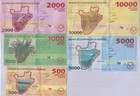 Burundi Set 5 Pcs 500 1000 2000 5000 10000 Francs 2015-2021 P 50-54 Unc