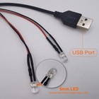 Dc5v Usb Port With 5mm Pre-wired Round Led Light String Light-emitting Diode Diy