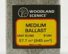 Woodland Scenics 1394 Gray Blend Medium Ballast Shaker Bottle 57 Ci Wds1394 New