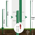 Thealyn 7ft Fence Posts  Pack Of 10 - Sturdy Metal 7 Feet  requires Assembly 