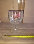 Vintage - 1970 s Schlitz Beer Thumbprint Stemmed Glass Beer Goblet