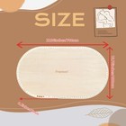 Sayhaha Large Moses Basket Wood Bottom 27 56 X 15 75 Inches oval Natural Wood Ba