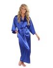Women Silk Satin Long Wedding Bride Bridesmaid Robe  No Robe Feminino Bath Ro