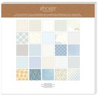 Baby Boy Blue Scrapbook Paper Pad 12x12 Inch 50 Sheets 25 Designs Patterned