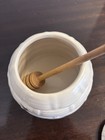 Pfaltzgraff Naturewood Beehive Honey Pot  And Dipper