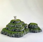 Stackable Wargaming Terrain Hills Scenery  Set Of 5 Fully Painted Warhammer Hill
