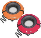 Bradley Snow Tubes With 50  Heavy Duty Cover   2 Pack Inflatable Sledding Tubes