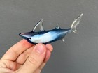 Glass Shark Sculpture - Handcrafted Shark Statue - Shark Figurine - Unique Shark