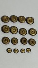 16 Vintage Marine Corps Waterbury Button Co  Eagle Anchor 13 Star Brass Buttons
