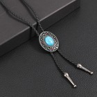 Western Cowboy Bolo Tie Rodeo Leather Necktie For Men Women Costume Accessories