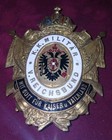 Ww1 Austro-hungarian Shako Badge Enamel Bronze Gilt Framed