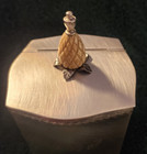 Vintage Cartier Hand Made Sterling Silver Tea Caddy Box 183 Grams Monogramed Mmg