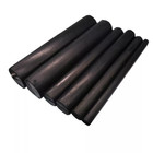 Cylindrical Rubber Bar Solid 21mm 150mm Natural Rubber Black Shock Absorbing Bar