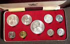 1966 Bahamas Mint Set Of Nine Coins By British Royal Mint 2 87 O z  Of Silver