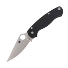 New Spyderco Paramilitary 2 Folding Knife Cpm-s45vn Satin Plain Blade Black G10