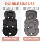 Infant Car Seat Insert  2-in-1 Reversible Infant Car Seat Head Support For Girls